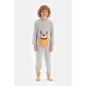 Dagi Pajama Set - Gray - Graphic