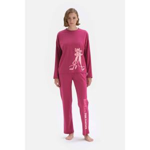 Dagi Pajama Set - Burgundy - Graphic