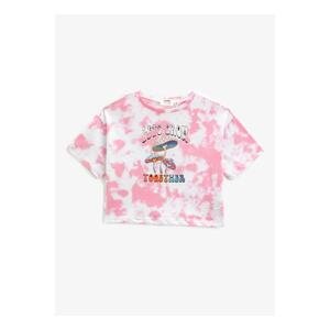 Koton Printed Lilac Girls T-shirt 3skg10038ak