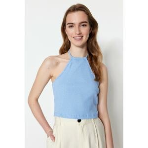 Trendyol Blouse - Blue - Fitted