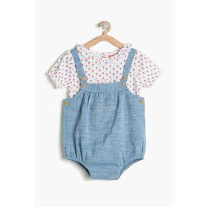 Koton Light Blue Baby Girl Rompers