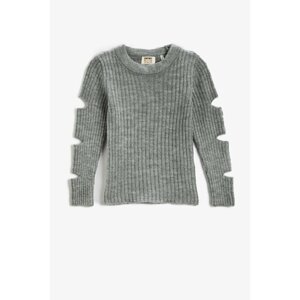 Koton Girls' Gray Sweater