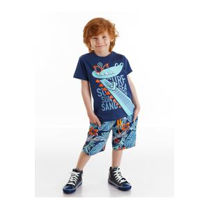 Denokids Surfer Croco Boy's T-shirt Shorts Set