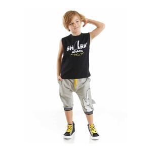 Denokids Shark Attack Boys T-shirt Capri Shorts Set