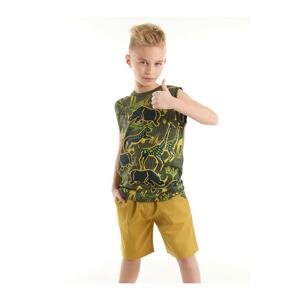 mshb&g Safari Boy T-shirt Gabardine Shorts Set