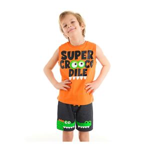 Denokids Crocodile Boy T-shirt Short Set