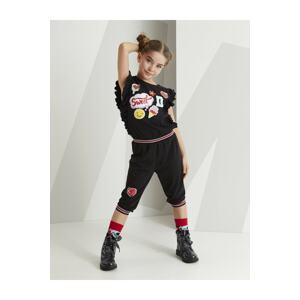 Mushi Stylish Girl's Black Jumpsuit