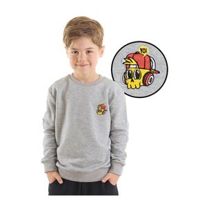 Mushi Skull Boys Gray Sweatshirt