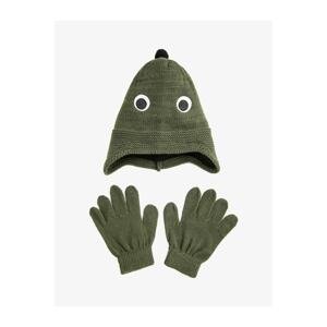 Koton Scarf & Beanie & Gloves Set - Khaki - Casual