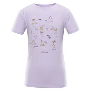 Children's T-shirt nax NAX POLEFO pastel lilac