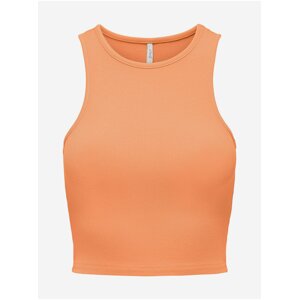 Orange Womens Crop Top Top ONLY Belia - Women