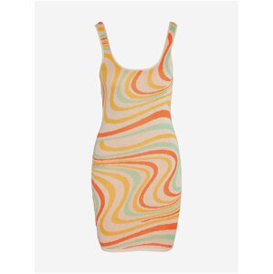 Orange Women Patterned Pencil Noisy May Alana - Women