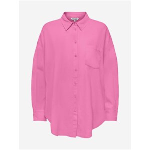 Pink Ladies Linen Shirt ONLY Corina - Women