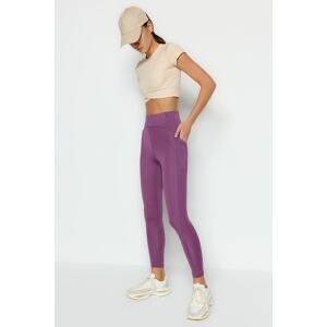 Trendyol Sports Leggings - Purple - High Waist