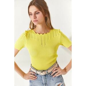 Olalook Blouse - Yellow - Fitted
