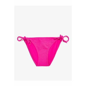 Koton Brazilian Bikini Bottom Basic Textured Side Tie Detail