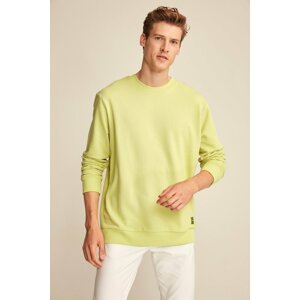 GRIMELANGE Travis Men's Soft Fabric Regular Fit Round Neck Sweatshir