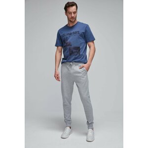 GRIMELANGE Jeremiah Men's Regular Fit Elastic Fabric Cuffs With Cord And Elastic Pocket Sweatpants