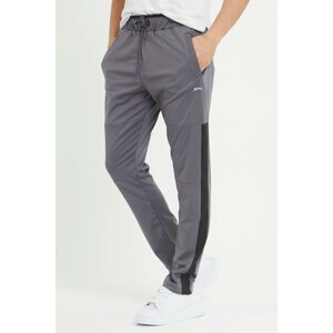 Slazenger Men's Oxford Sweatpants Black Grey St10pe115