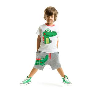 Denokids Crocodile Baggy Boy's T-shirt Shorts Set