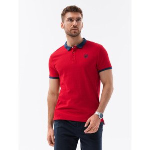 Ombre Men's polo shirt with contrasting elements