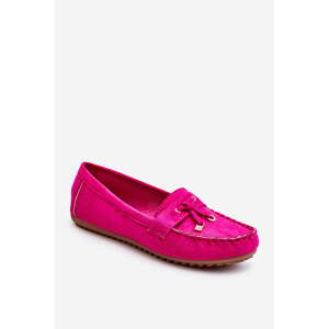 Classic suede loafers Fuchsie Good Time