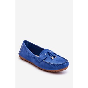 Classic suede moccasins Blue Good Time