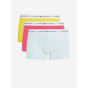 Tommy Hilfiger Set of three men's boxers in light blue, pink and yellow Tomm - Men