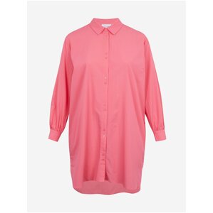 Pink women's long shirt Fransa