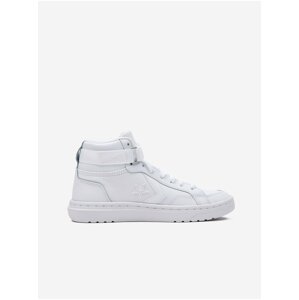 White Leather Ankle Sneakers Converse Pro Blaze V2 Easy-On - Women