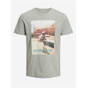 Grey Men's T-Shirt Jack & Jones Gem - Men