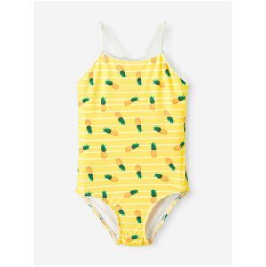 Yellow Girly Patterned Swimwear Name It Ziza - Girls