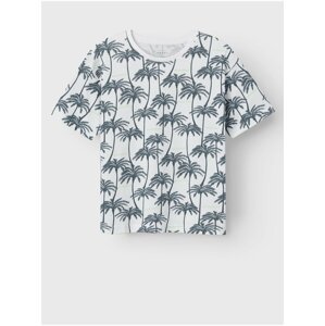 White Boys Patterned T-Shirt name it Valther - Boys