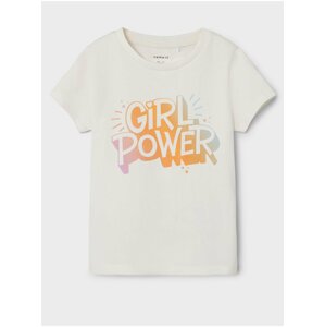 Cream Girly T-shirt name it Jasmine - Girls