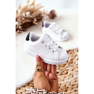 Kids Sneakers White-Black Glossy