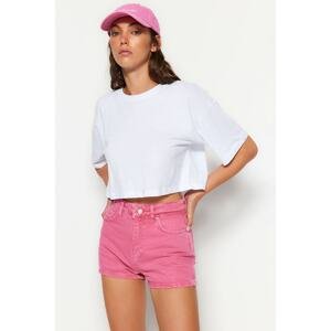 Trendyol Shorts - Pink - High Waist