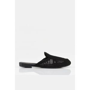 Hotiç Mules - Black - Flat