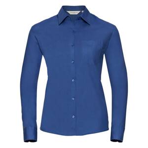 Women's long sleeve shirt, pure cotton, easy to care for, poplin R936F 100% cotton poplin