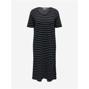 Black Women's Striped Maxi-Dress ONLY CARMAKOMA Fine - Ladies