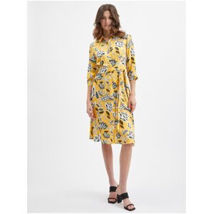 Orsay Yellow Women Floral Dress - Women