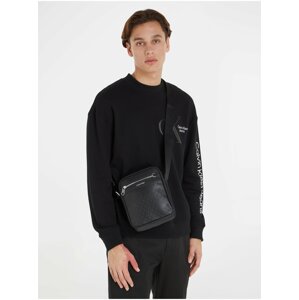Black Men's Patterned Shoulder Bag Calvin Klein - Men