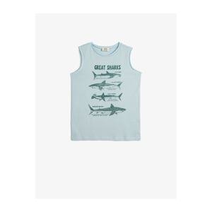 Koton Athlete Shark Printed Sleeveless Cotton