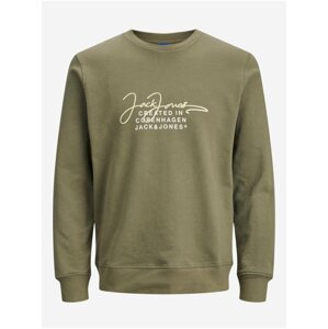 Khaki Mens Sweatshirt Jack & Jones Splash - Men