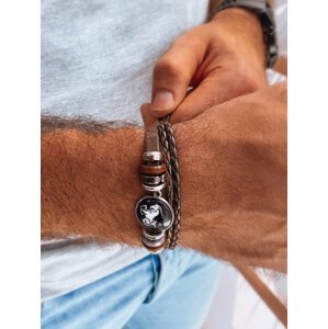 Men's bracelet with zodiac sign CAPRICORN brown Dstreet