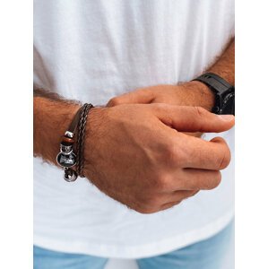 Men's bracelet with zodiac sign VIRGO brown Dstreet