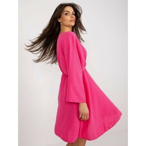Dark pink sundress with wide sleeves by Zayn