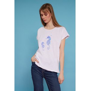 MONNARI Woman's T-Shirts White T-Shirt With Print Multicolor
