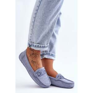 Women's Fashion Suede Moccasins Blue Rabell