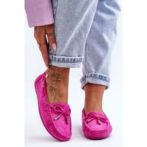 Women's Suede Moccasins Pink Si Passione