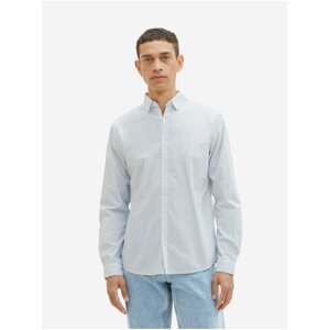 Light blue Mens Patterned Shirt Tom Tailor - Men